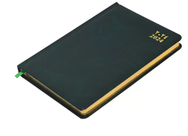 FIS Golden Diary 2024 (Arabic/English) Green, A5 - FSDI23AEG24G