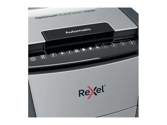 Rexel Optimum AutoFeed+ 300M Automatic Micro Cut Paper Shredder