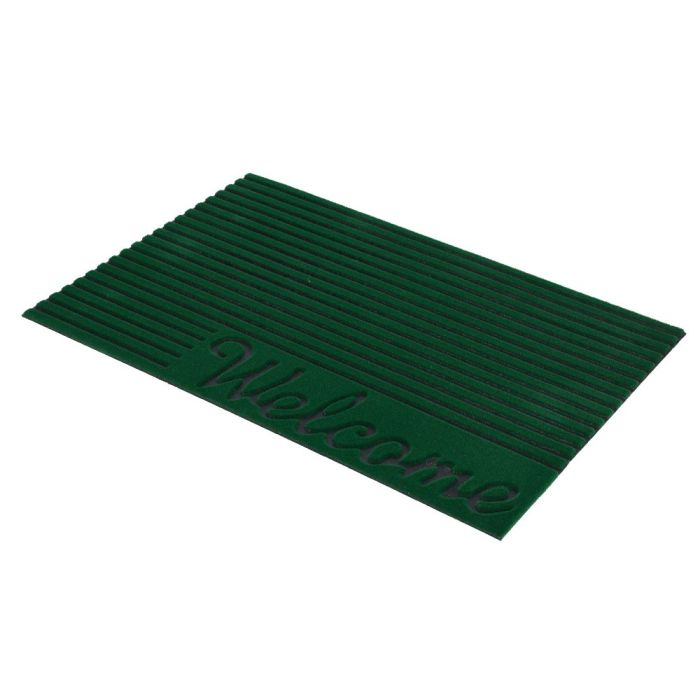 Royalford Rubber Mat 43.18*66.04Cm - Home, Shop Outdoor Rubber Entrance Mats Anti Fatigue None Slip Indoor Safety Flooring Drainage Door Mat | Ideal For Home, Office, Garage & More (Green)