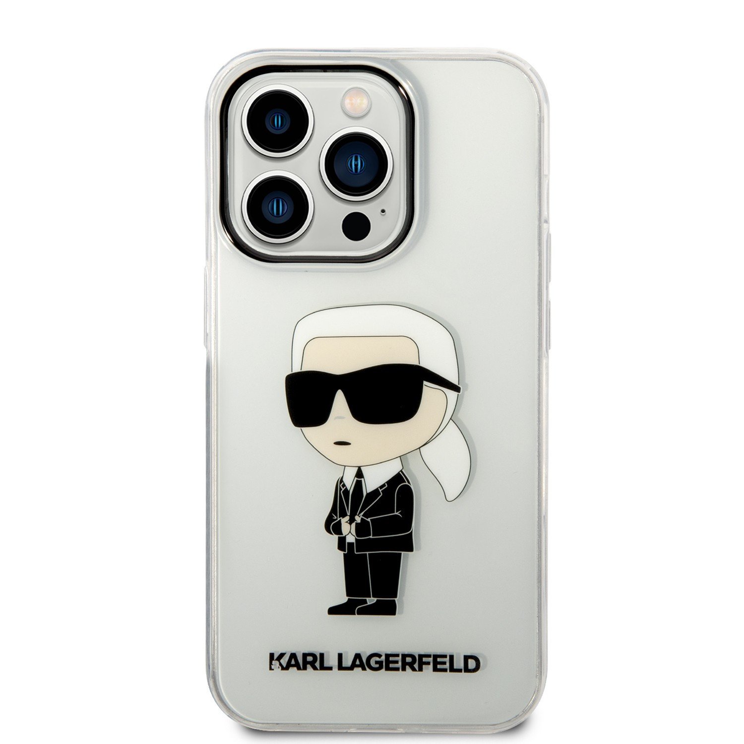 Karl Lagerfeld IML NFT Ikonik Hard Case for iPhone 14 Pro Max - Transparent