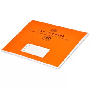 FIS Exercise Book, 160 Pages(21x16.5 cm), Pack of 12, 2 Line, Margin (Maths Book) - FSEBSL2M160N