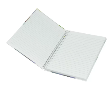5-Piece Light Spiral Hard Cover Notebook, Single Ruled, (100 Sheets), A5 Size - LINBSA51702