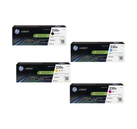 HP 230A 4-Colour Toner Cartridge Set | W2300A W2301A W2302A W2303A | HP Color LaserJet Pro 4201 4203 4303