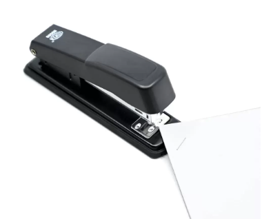 FIS Metal Office Stapler with Max Capacity 100 Staple Pins, Full Strip No. 24/6&26/6 mm, depth 61 mm, 20 Sheets,Black -FSSFN5589BK