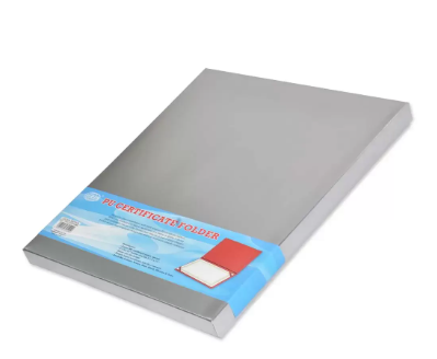 FIS A4 Certificate Folder Italian PU, Maroon - FSCLCERTPUMR