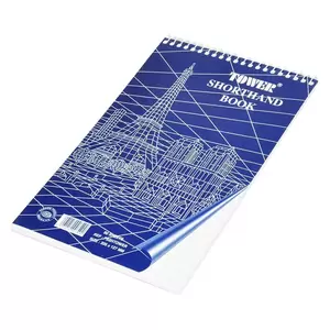 20-Piece FIS Spiral Tower Shorthand Books, Single Ruled (80 Sheets x 20-Piece) 127x205 mm Size - FSSHTOWER