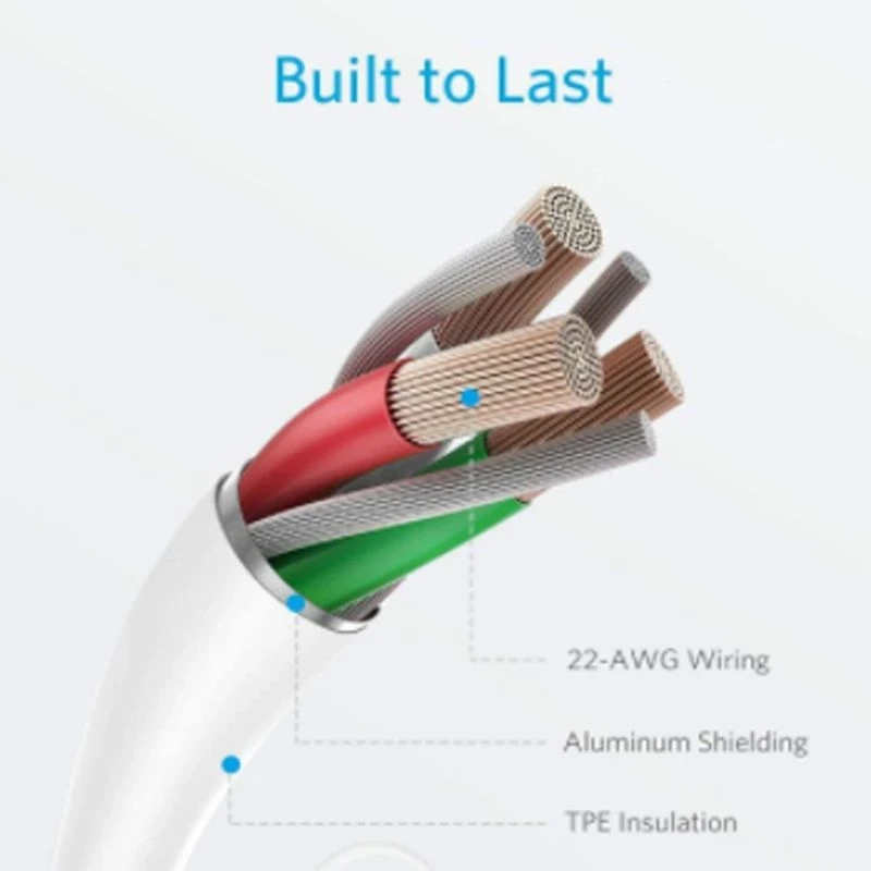 Anker Power Line III USB-C to Lightning 2.0 Cable 6ft White