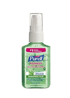 PURELL ADVANCED HAND SANITIZER WITH ALOE 60ML 3051-24