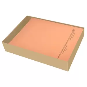 100-Piece FIS Square Cut Folders Without Fastener, Kendal Manila, Orange Color, 225gsm A4 Size - FSFF9A4KOR