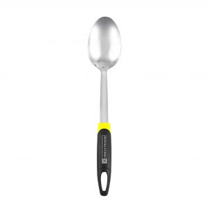 Royalford Serving Spoon With Abs Handle - Stainless Steel - Silver