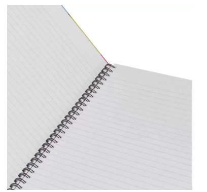 LIGHT Pack of 5 Design Spiral Hard Cover Note Book Single Line ,10X8 Inches (25.4 X 20.32 cm),100 Sheets - LINBS1081001404