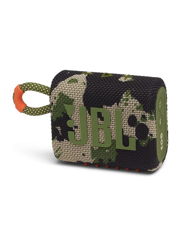 JBL GO 3 Portable Waterproof Wireless Speaker - Squad