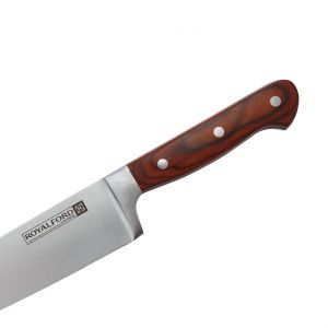 Royalford Utility Knife - Stainless Steel - Brown - 8 INCH