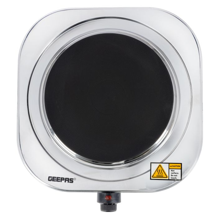 Stainless Steel Single Hot Plate, Indicator Light, GHP32023 | Adjustable Temperature Control | Overheat Protection| Non-Slip Feet | Auto Thermostat | Hot Plate For Kitchen Camping