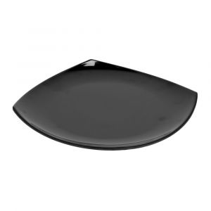 Royalford 105 Inch Melamine Ware Square Dinner Plate - Melamine - Black