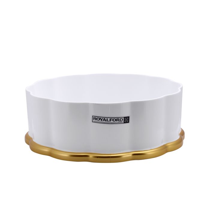 Royalford RF9519 23Cm Candy Storage Box With Lid - Portable Candy Sweet Jar Covered Sugar Bowl Small Decorative Cookie | Transparent Body | Ideal For Chocolates, Candy, Cookies & More