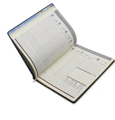FIS 2023 Golden Executive Diary (Arabic/English/French) Bonded Leather 1-Side Padded Grey - FSDI35AEGB23GY