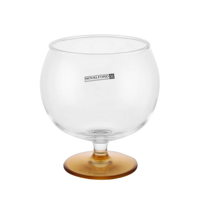 Royalford 14 Cm Acrylic Round Candy Bowl With Lid - Portable Candy Sweet Jar Covered Sugar Bowl Small Decorative Cookie | Freezer & Dishwasher Safe | Ideal For Chocolates, Candy, Cookies & More
