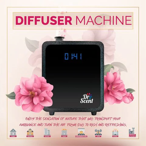 Dr Scent Breeze Of Joy Humidifier Essential Oil Diffuser Machine Medium (Black)