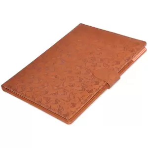 FIS Executive Folder with Writing Pad Italian PU 24x32cm, Brown - FSGT2432PUBRD6