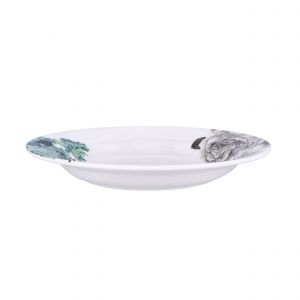 Royalford M/W 10" Soup Deep Plate 1X36 - Melamine - White