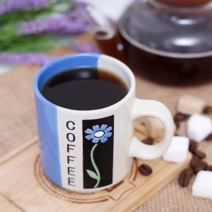 Royalford Coffee Mug With 9Oz Large Capacity - Ceramic - White - 9 OZ