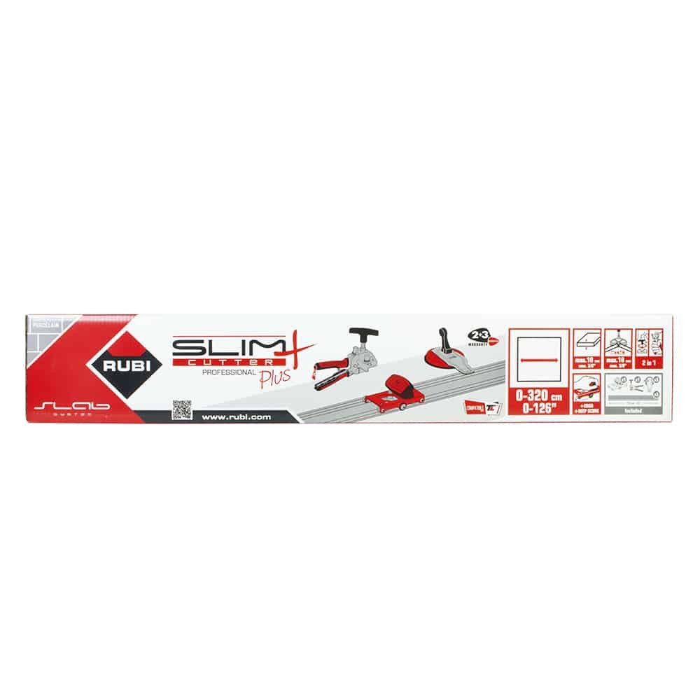 RUBI 18959 SLIM CUTTER PLUS – MANUAL TILE CUTTER FOR LARGE FORMAT PORCELAIN TILES, WITH CARRY BAG