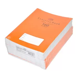 FIS Exercise Books Square with Left Margin, 160 Pages, 12 Pieces, 16.5x21cm - FSEBSQ20160N