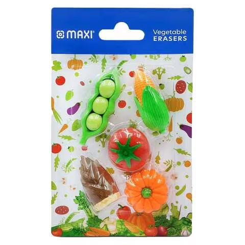 Maxi Vegetables Eraser 5 PCS