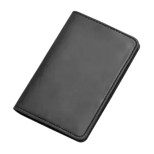 FIS Black Polyurethane For Unisex - Passport Wallet - FSGNPBK