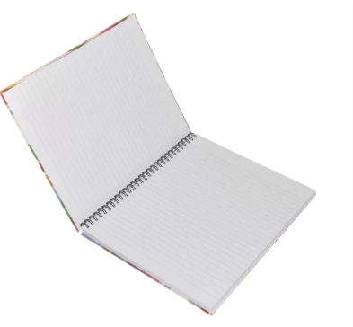 LIGHT Pack of 5 Design Spiral Hard Cover Note Book Single Line ,10X8 Inches (25.4 X 20.32 cm),100 Sheets - LINBS1081001402