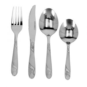 Royalford Cutlery Set 24 Pcs - Stainless Steel - Silver - RF2087-CS24