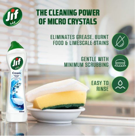JIF Cream Cleaner With Micro Crystals Technology Original 500ml