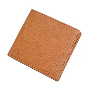 FIS Italian PU Bifold Design Wallets Polyurethane For Men, ID Card Window, 6 Card Slots, 2 Sideways Pockets, Divided Bill Compartments, Brown Colour, Closed Size 100 x 105 mm - FSPQBRD4