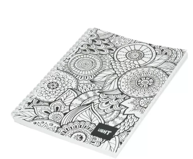 10-Piece Light Spiral Soft Cover Notebook Single Ruled (100 Sheet) A5 Size - LINBA51701S