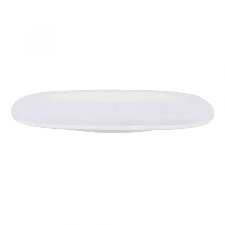 Royalford 105 Inch Opal Ware Square Plate - Opalware - White