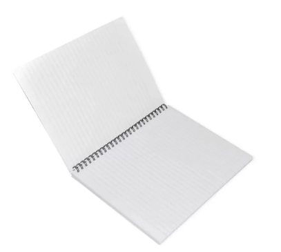LIGHT Pack of 10 Design Spiral Soft Cover Notebook,With Border,10X8 Inches (25.4 X 20.32 cm) 80 Sheets - LINB108801611S