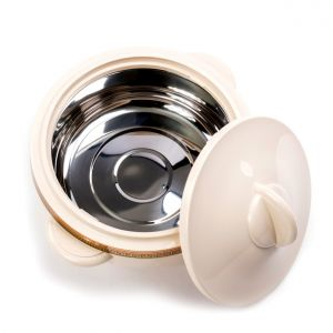 Royalford 3Pc Casserole Set - Plastic - White - 3 PC SET