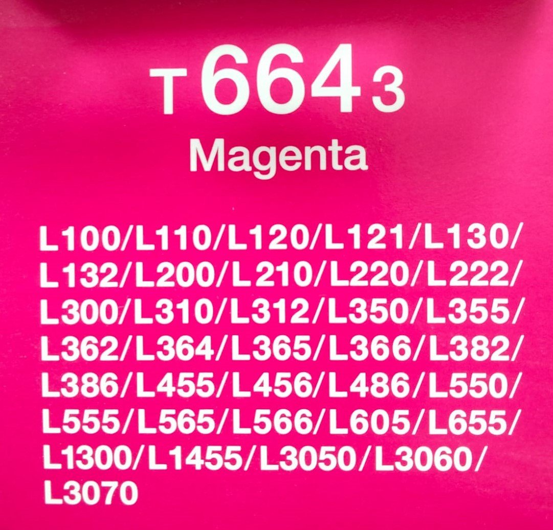 Epson T6643 Magenta Ink Bottle 70ml