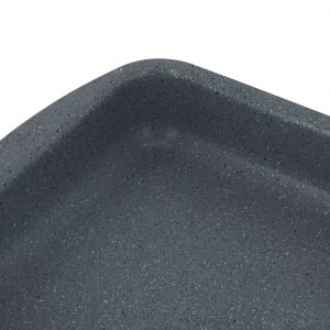 Royalford 40Cm Rectangle Baking tray - Aluminium - Black