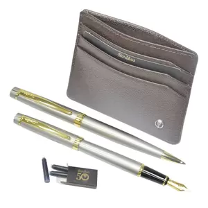 Scrikss Special Gift Sets Dr202 (Wallet, Ballpen, Fountain Pen) - OSGT64624