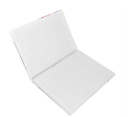 LIGHT Pack of 5 Spiral Hard Cover Notebook, Single Line, Size A4, 100 Sheets - LINBSA41702