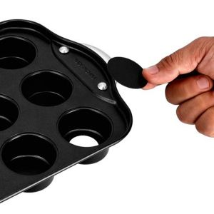 Royalford Muffin Pan With Loose Base - Aluminum - Multi