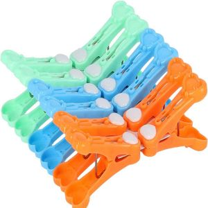 Royalford Purpose 12 Pieces Clip Hanger Clips - Plastic - Multicolor