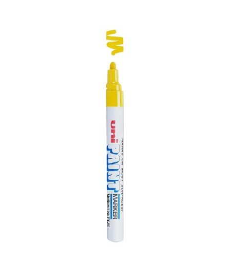 Uni Paint Marker Oil Based Permanent Marker 12/Pack (PX-20) Yellow