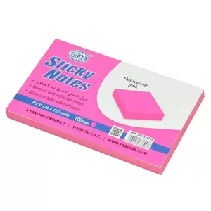FIS Sticky Note, Fluorescent Pink Colours, Size 3 x 5 Inch, 100 Sheets, Quantity per Pack 12 - FSPO35FPI