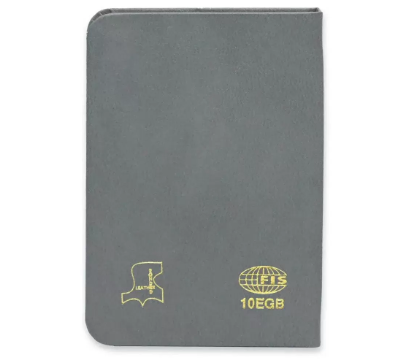 FIS Golden Bonded Leather Pocket Diary 2024 (English) Grey - FSDI10EGB24GY