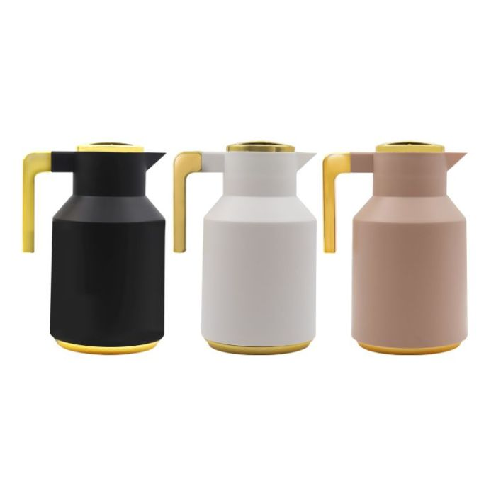 Royalford Aaira 1 L Vacuum Flask- RF11157| Double-Walled Flask With Pink Glass Inner And PP Outer Body| Keeps Your Drinks Hot Or Cold| Leak-Proof And Portable Design| Suitable For Indoor And Outdoor U