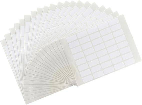 Self Adhesive Labels 12x25 mm (FSLA1225) 20 Sheets / 800 Labels