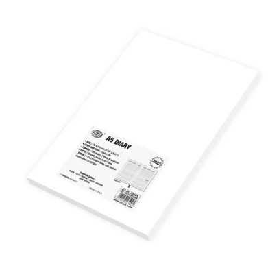 FIS Diary 2023 English (1-Week at a glance) A5, Italian PU, 1-Side Padded, Brown - FSDI78EP23DBR